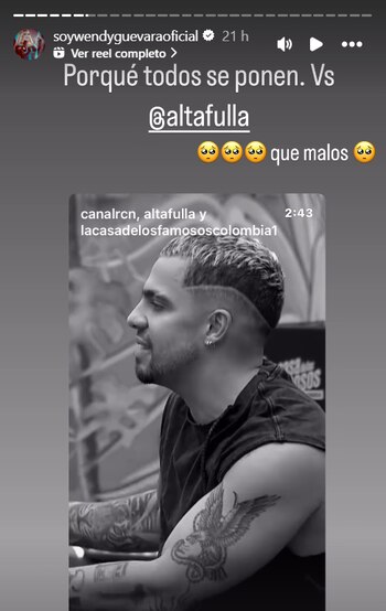 La mexicana cuestionó las actitudes