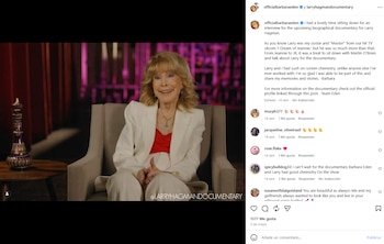 A punto de cumplir 95 años, Barbara Eden no piensa retirarse de la actuación