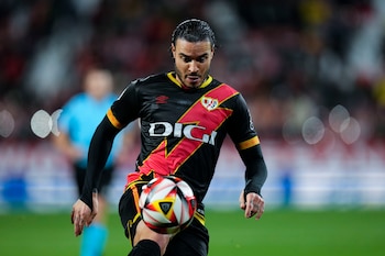 El delantero del Rayo Vallecano,