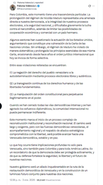 La senadora y precandidata Paloma