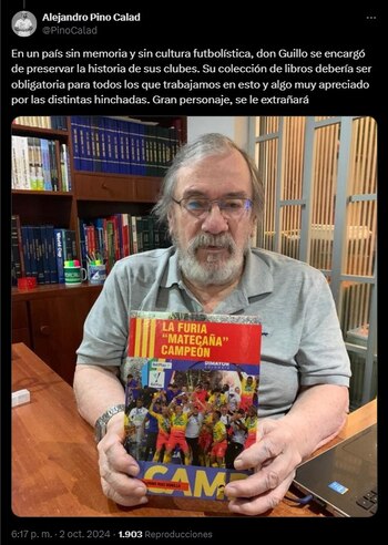 Alejandro Pino Calad rindió tributo