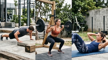 Cuántas flexiones, sentadillas y abdominales se recomiendan según la edad y el sexo