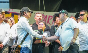 En la tarima estuvieron el