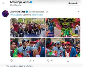 Aterciopelados llenó de color, lucha y amor la plaza: parque de los periodistas con un show musical.
Foto: Vía @aterciopelados