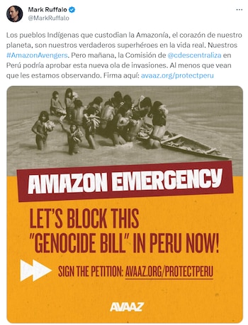 Mark Ruffalo en contra de