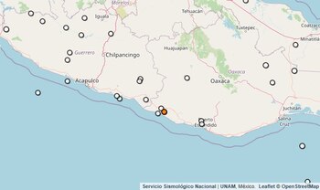 Temblor reportado en Oaxaca.
(SSN)