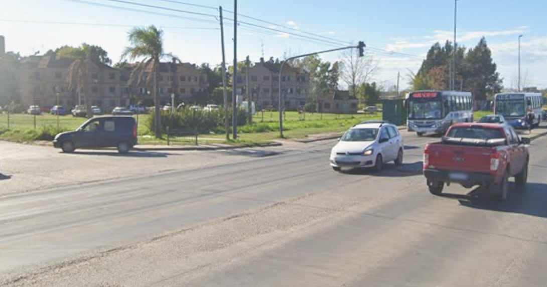 La zona donde atacaron a los policías