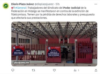 Trabajadores del PJF en Hidalgo
