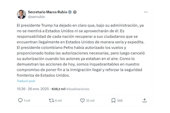 Con este mensaje, el secretario