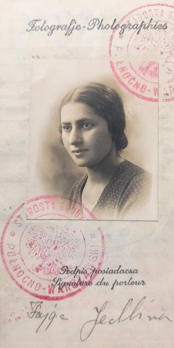 Foto del pasaporte polaco de