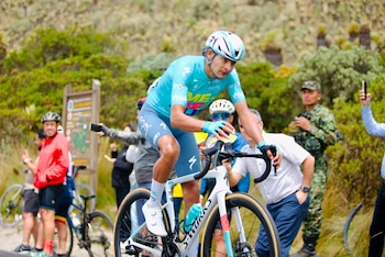 La carrera de ciclismo más importante del país se canceló en su llegada a Jericó, Antioquia-crédito Vuelta a Colombia