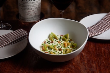 Tortellinis caseros rellenos de boniato