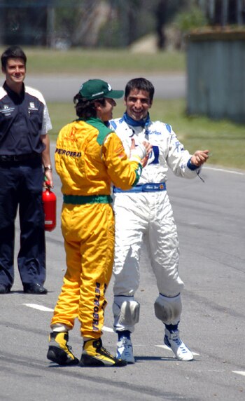 Juan Manuel Silva bromeando con