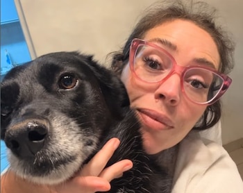Mar Tarrés con uno de sus perros