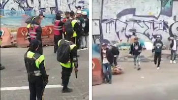 Revelan nuevos videos de ataques con piedras de presuntos colados a vigilantes en estación de Transmilenio