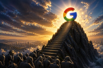 Google vuelve a la cima tecnológica mientras el mercado observa cómo la compañía que parecía quedar atrás ahora domina la carrera de la inteligencia artificial. (Imagen ilustrativa Infobae)