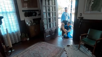 Christina Koch, la astronauta que volvió de la misión Artemis II, protagoniza un emotivo reencuentro con su perra