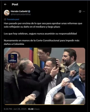 Hernán Cadavid también compartió dicha