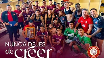 Los 'guerreros' agradecen el apoyo divino. - Crédito: Los Chankas