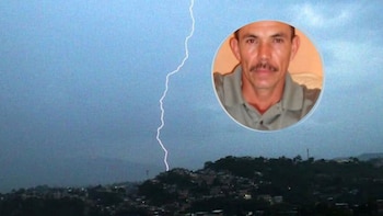 La víctima fue identificada como Nectaly González Soler, quien realizaba labores agrícolas cuando ocurrió la descarga eléctrica que le provocó la muerte. (Foto: HRN)