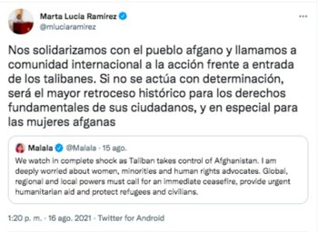 Foto: Trino de Marta Lucía