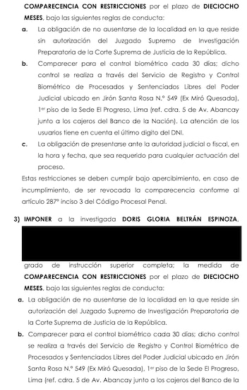 PJ impone reglas de conducta a fiscales promovidos por Patricia Benavides.