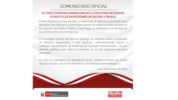Comunicado Cancillería por incendios en