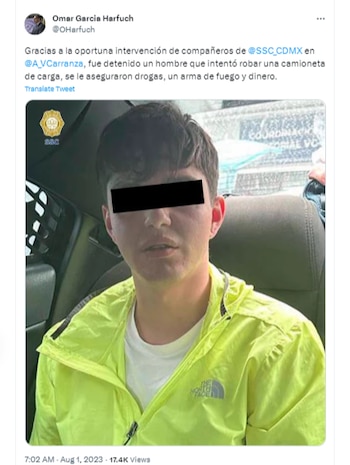 "El Güero" fue detenido en