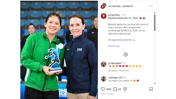 San Martín celebró premio de Paola Rivera.