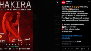 Shakira volverá a Paraguay después