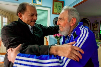 Fidel Castro y Daniel Ortega en una imagen de archivo.