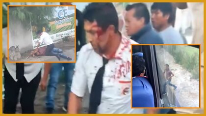 Con video, denuncian sangrienta pelea entre conductor de una flota y un vendedor ambulante