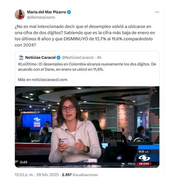 Con este mensaje, la representante