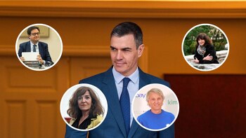 Montaje de Pedro Sánchez (INFOBAE)