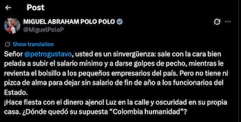 Miguel Polo Polo se fue