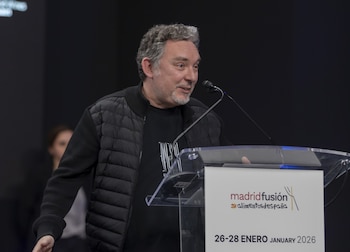 Albert Adrià durante la entrega