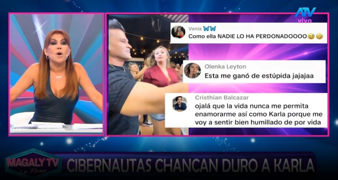 Magaly Medina ironiza sobre Karla Tarazona por dedicarle canción a Christian Domínguez: “Como yo nadie te ha perdonado”
