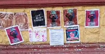 Afiches contra Félix Salgado Macedonio