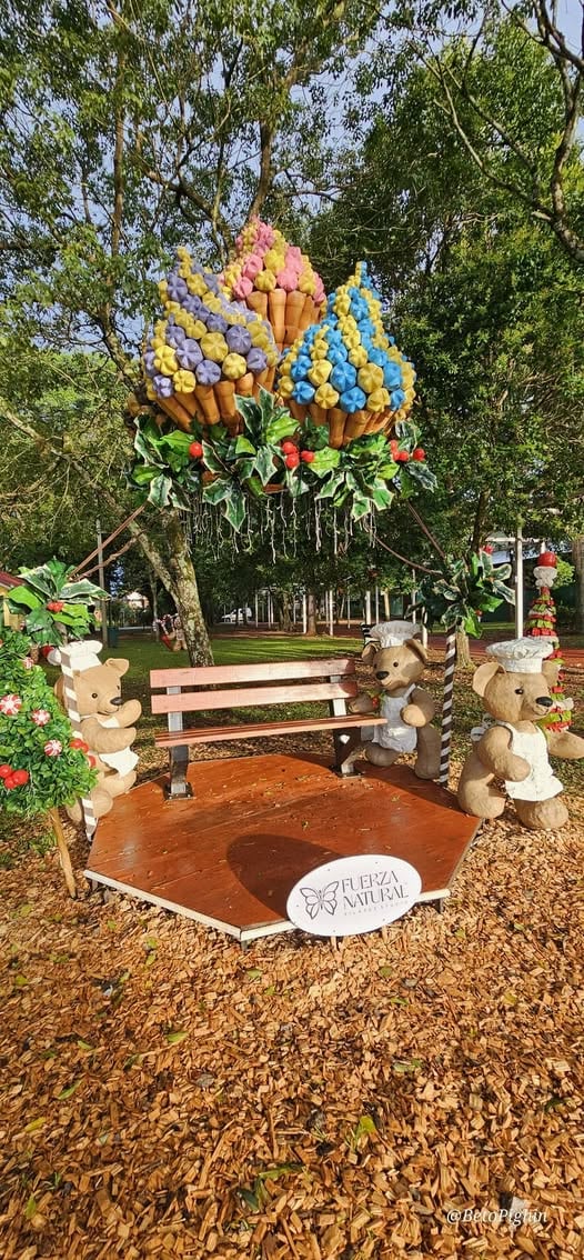 Ositos cocineros y cupcakes sorprenden en una de las plazas a los visitantes