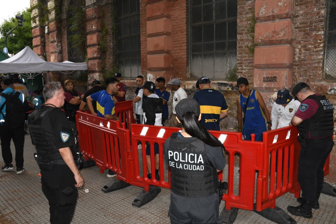 El operativo Policía de la Ciudad en la Bombonera