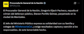 Procuraduría - crédito @PGN_COL/X