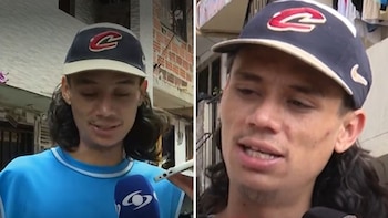 Jefferson Pulgarín, víctima de las inundaciones en Medellín, sobrevivió gracias a una rápida cadena humana formada por vecinos - crédito Captura video Noticias Caracol