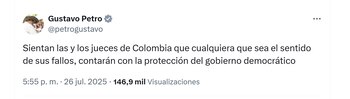El presidente Gustavo Petro aseguró
