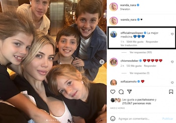 La publicación de Wanda Nara