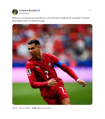 El posteo de Cristiano Ronaldo