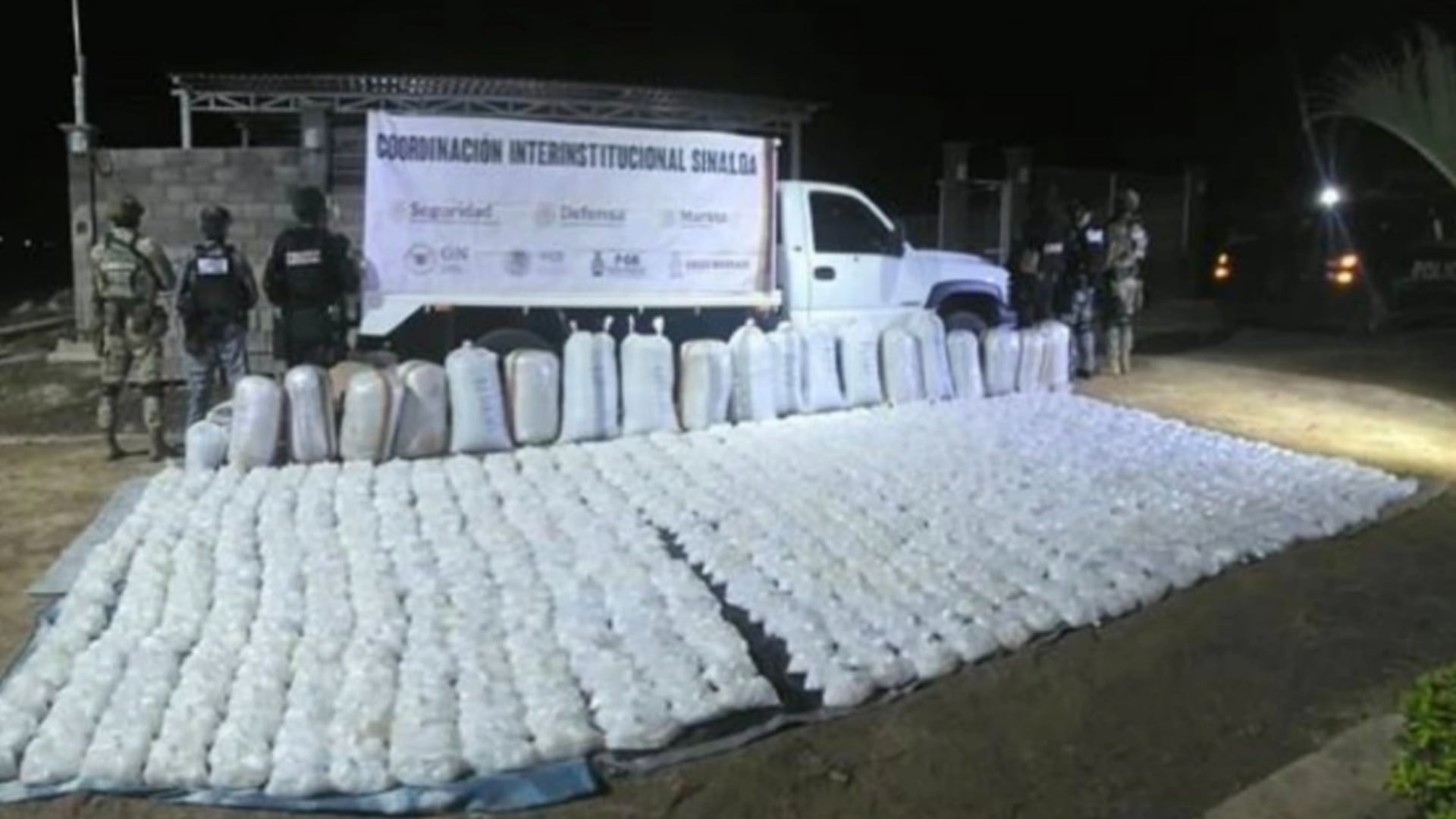 El golpe al crimen organizado derivó de inteligencia militar. Crédito: SSP Sinaloa