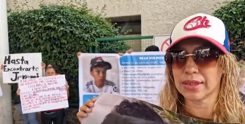 La mamá de Jeremi dijo que si hijo alcanzó a avisarle que lo iban a trasladar a otro estado Foto: Facebook Desaparecidos Jalisco