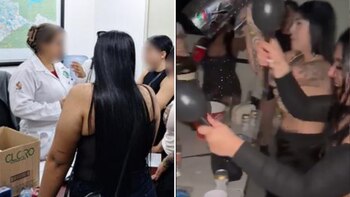 Revelaron video de las colombianas