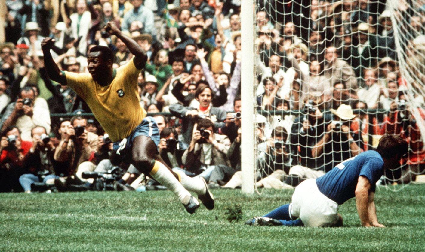 Pelé en México 1970 (Photo by Colorsport/Shutterstock)