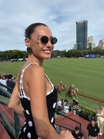 Pampita mostró desde la exhibición